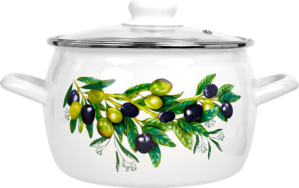 Изображение товара Кастрюля Лысьвенские эмали Оливковая ветвь С-4213 АП2/4