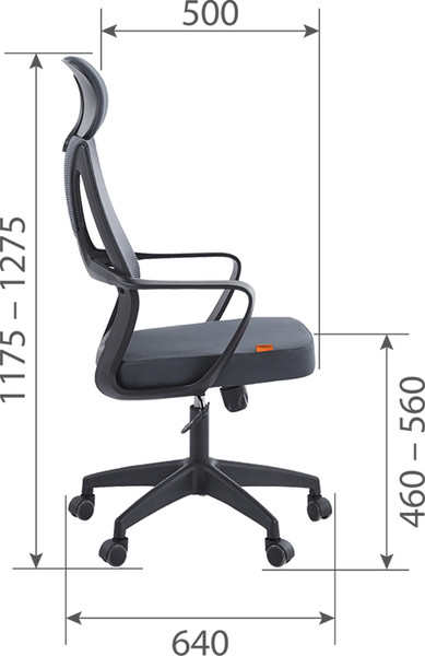 Изображение товара Кресло офисное Chairman CH636 (черный пластик/синий)