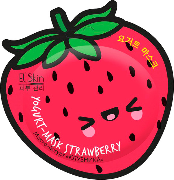 Изображение товара Маска для лица кремовая El Skin Клубника Маска-йогурт (10г)