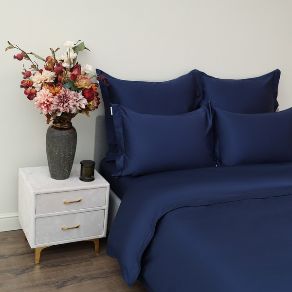 Изображение товара Комплект постельного белья Sofi de Marko Моно Евро / Евро-Мн-сап (сапфир)