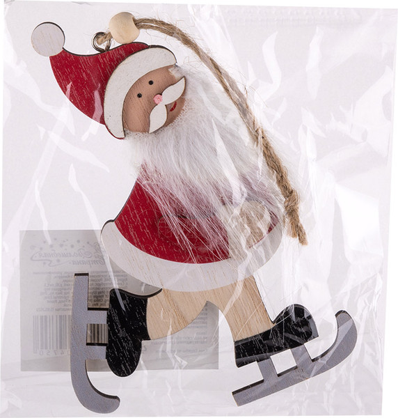 Изображение товара Елочная игрушка Волшебная страна Санта на коньках SYMZPB-4423202 / 106443