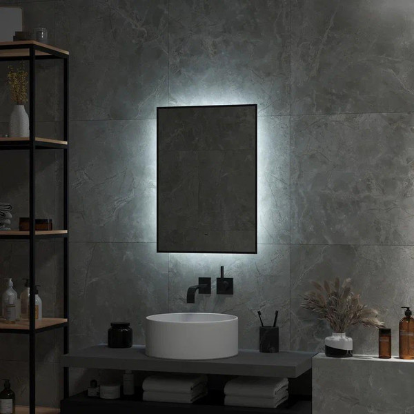 Изображение товара Зеркало Континент Amer Black Led 50x70