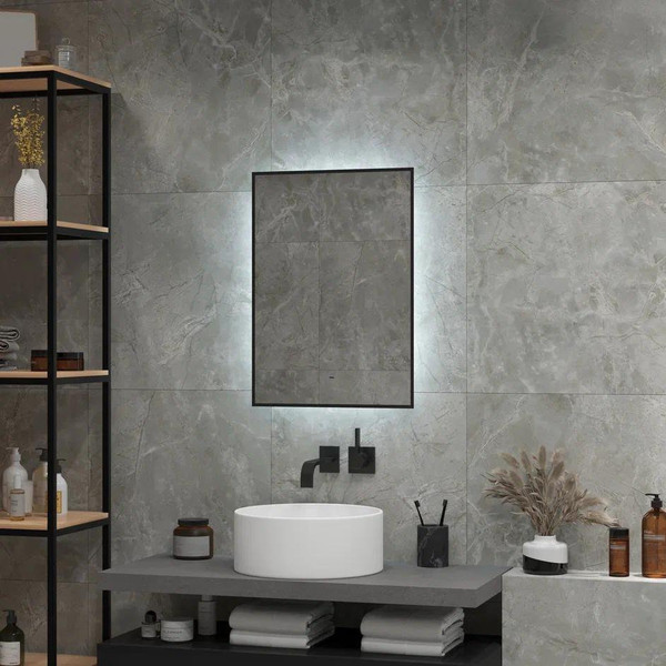 Изображение товара Зеркало Континент Amer Black Led 50x70