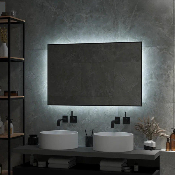 Изображение товара Зеркало Континент Amer Black Led 100x70
