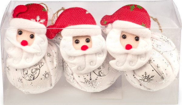 Изображение товара Набор шаров новогодних Ausini HE20248-75 (3шт)