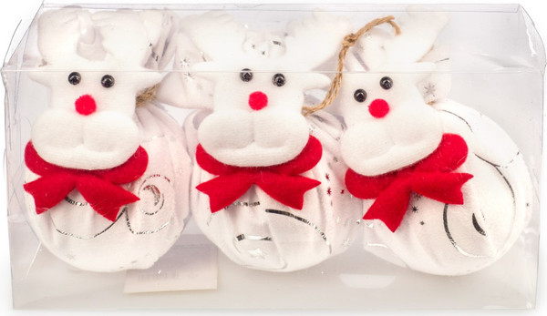 Изображение товара Набор шаров новогодних Ausini HE20248-76 (3шт)