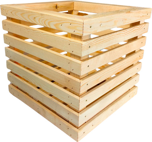 Изображение товара Кашпо Четыре Солнца Кубик (натуральный)