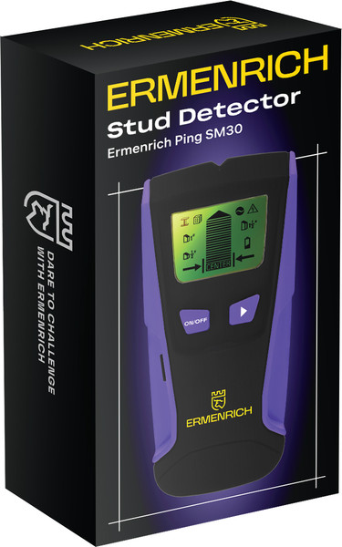 Изображение товара Детектор скрытой проводки Ermenrich Ping SM30 / 83835 (фиолетовый)