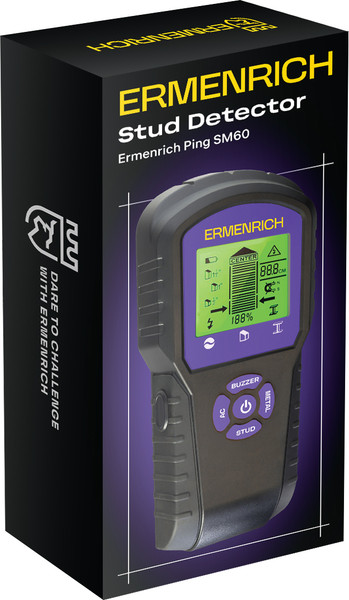 Изображение товара Детектор скрытой проводки Ermenrich Ping SM60 / 83836 (фиолетовый)