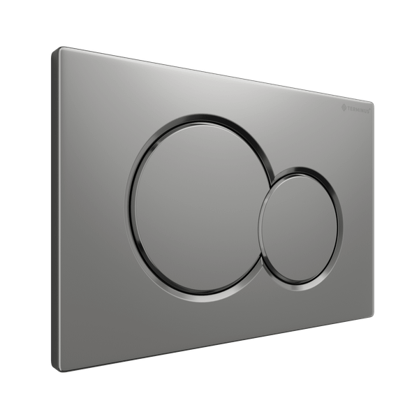 Изображение товара Кнопка для инсталляции Terminus Classic Двойной круг 52K24x16M (матовый хром)