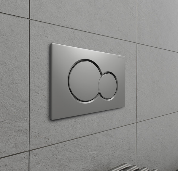 Изображение товара Кнопка для инсталляции Terminus Classic Двойной круг 52K24x16M (матовый хром)