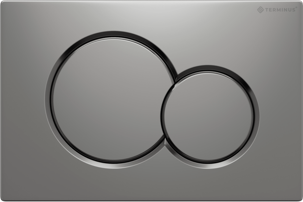 Изображение товара Кнопка для инсталляции Terminus Classic Двойной круг 52K24x16M (матовый хром)