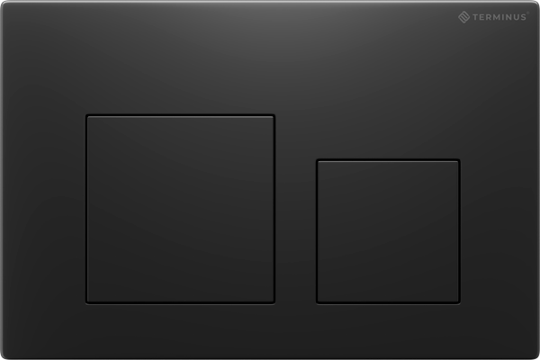 Изображение товара Кнопка для инсталляции Terminus Classic Квадрат 82K24x16B (черный матовый)