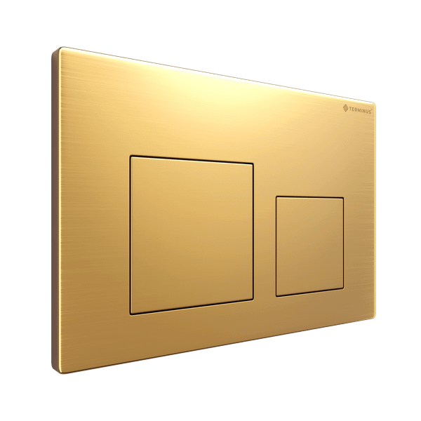 Изображение товара Кнопка для инсталляции Terminus Classic Квадрат 82K24x16G (брашированное золото)