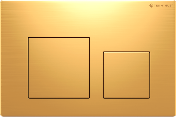 Изображение товара Кнопка для инсталляции Terminus Classic Квадрат 82K24x16G (брашированное золото)