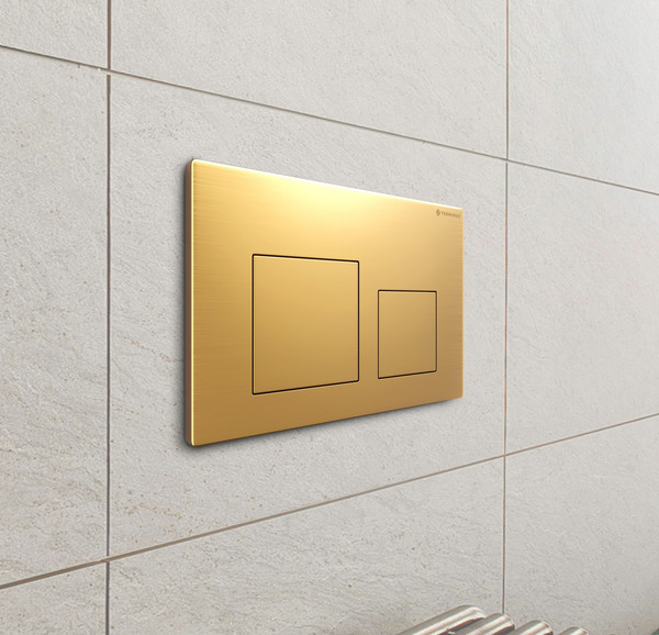 Изображение товара Кнопка для инсталляции Terminus Classic Квадрат 82K24x16G (брашированное золото)