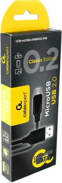 Изображение товара Кабель Cablexpert CCB-mUSB2-AMBMO2-1MB (1м, черный)