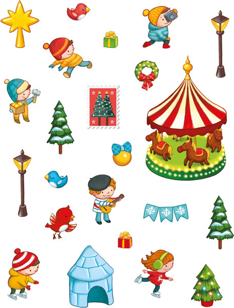 Изображение товара Развивающий плакат Махаон Сказочный Новый год. С наклейками, мягкая обложка