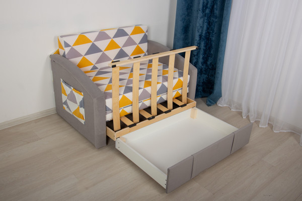 Изображение товара Диван DiArt Кеша 800 (велюр Otto Yellow/магия 53)