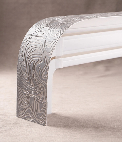 Изображение товара Карниз для штор LEGRAND Глэдис 7см 2.4м 2р с поворотами / 58139341 (серый)