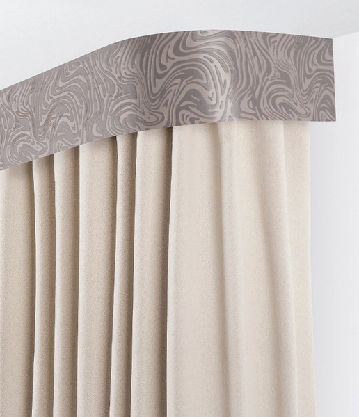 Изображение товара Карниз для штор LEGRAND Глэдис 7см 2.4м 2р с поворотами / 58139341 (серый)