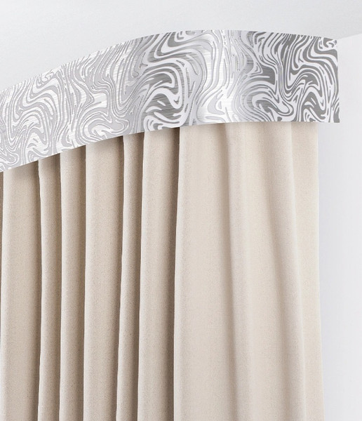 Изображение товара Карниз для штор LEGRAND Глэдис 7см 3м 2р с поворотами / 58139345 (белый/серебристый)