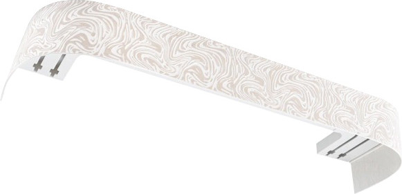 Изображение товара Карниз для штор LEGRAND Глэдис 7см 3м 2р с поворотами / 58139342 (мокко)