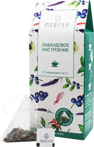 Изображение товара Чайный напиток Meditea Лавандовое настроение (12x2г)