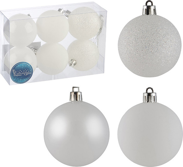 Изображение товара Набор шаров новогодних Волшебная страна SYQA- 0123123-03 / 106306 (6шт)