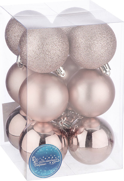 Изображение товара Набор шаров новогодних Волшебная страна SYQA-0123165-05 / 106324 (12шт)