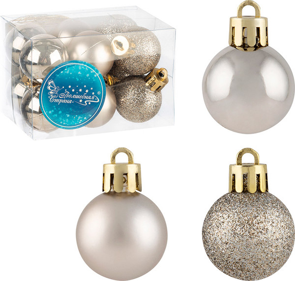 Изображение товара Набор шаров новогодних Волшебная страна SYQA-0123162-09 / 106319 (12шт)