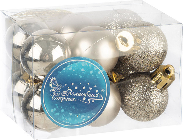 Изображение товара Набор шаров новогодних Волшебная страна SYQA-0123162-09 / 106319 (12шт)