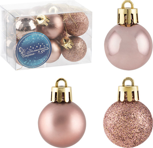 Изображение товара Набор шаров новогодних Волшебная страна SYQA-0123162-07 / 106317 (12шт)