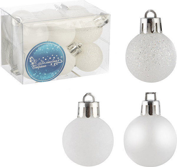 Изображение товара Набор шаров новогодних Волшебная страна SYQA-0123162-06 / 106316 (12шт)