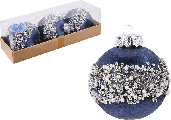 Изображение товара Набор шаров новогодних Волшебная страна SYQB-0124046 / 108507 (3шт)