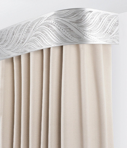 Изображение товара Карниз для штор LEGRAND Феникс 7см 2.4м 2р с поворотами / 58139240 (платина)