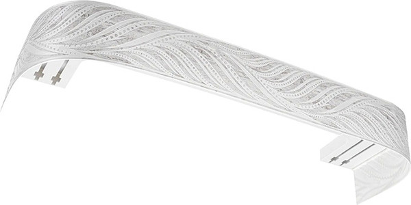 Изображение товара Карниз для штор LEGRAND Феникс 7см 2.4м 2р с поворотами / 58139240 (платина)