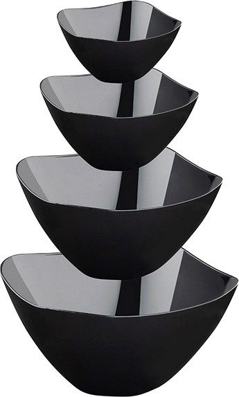 Изображение товара Набор салатников Berossi Рондо 109562 (4шт, черный)