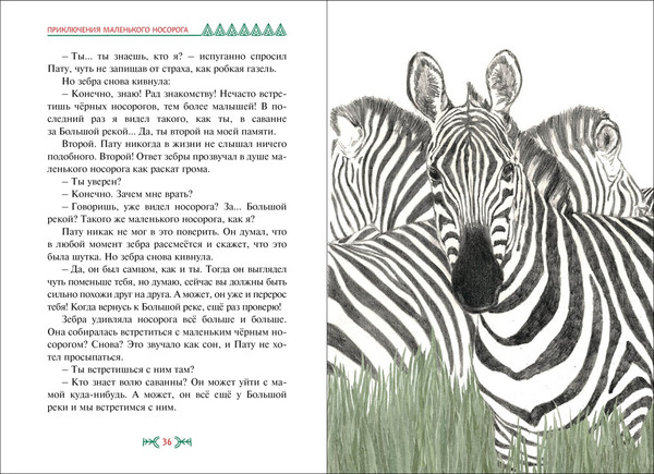 Изображение товара Книга Махаон Приключения маленького носорога, твердая обложка (Ли Хен)
