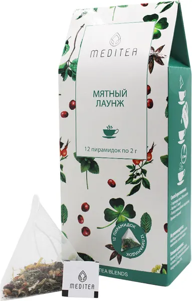 Изображение товара Чайный напиток Meditea Мятный лаунж (12x2г)