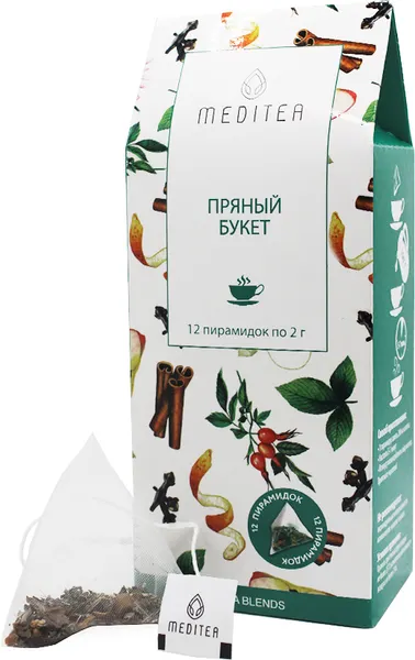 Изображение товара Чайный напиток Meditea Пряный букет (12x2г)