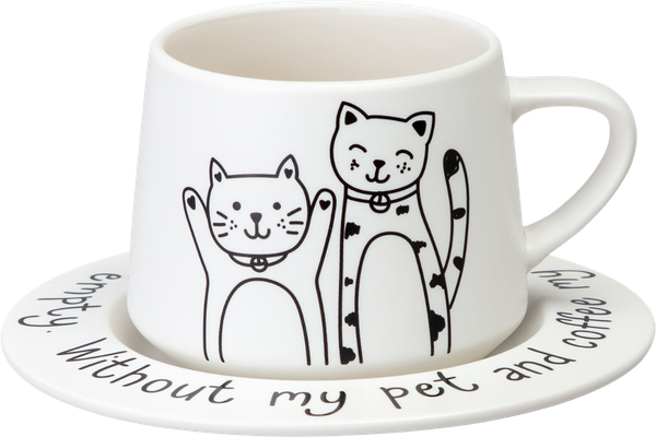 Изображение товара Чашка с блюдцем Lefard Коты 756-474