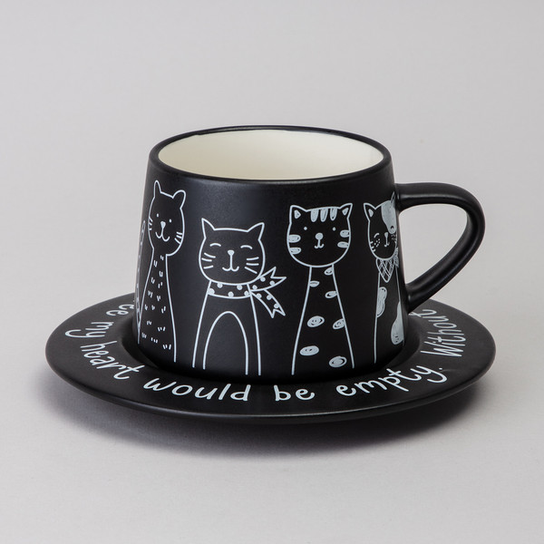 Изображение товара Чашка с блюдцем Lefard Коты 756-475