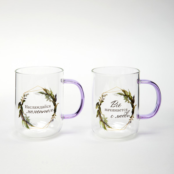 Изображение товара Набор кружек Agness Про любовь 887-273 (2шт)