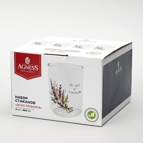 Изображение товара Набор стаканов Agness Душа Прованса 887-283 (4шт)