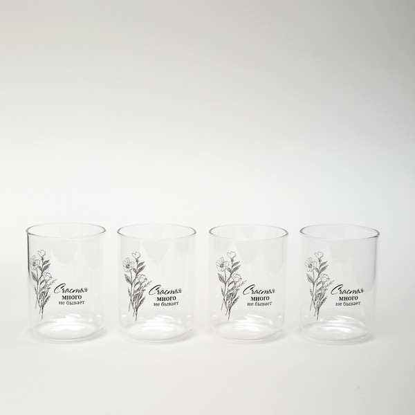 Изображение товара Набор стаканов Agness Счастье 887-284 (4шт)