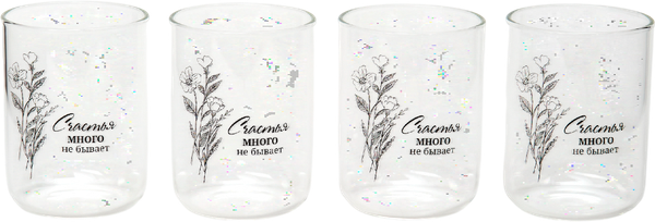 Изображение товара Набор стаканов Agness Счастье 887-284 (4шт)