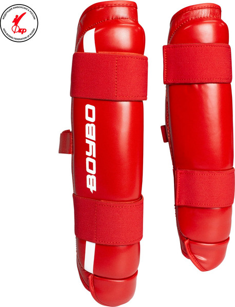 Изображение товара Защита голени для единоборств BoyBo Knock Out IK-35 (L, красный)
