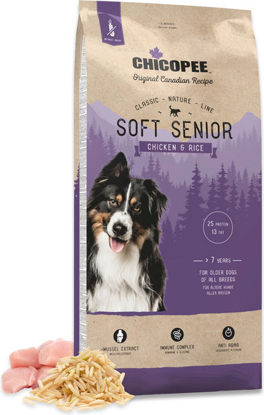 Изображение товара Сухой корм для собак Chicopee CNL Soft Senior Chicken & Rice (2кг)