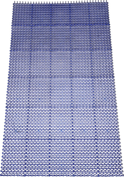 Изображение товара Коврик грязезащитный Ковропласт Волна (100x160, синий)